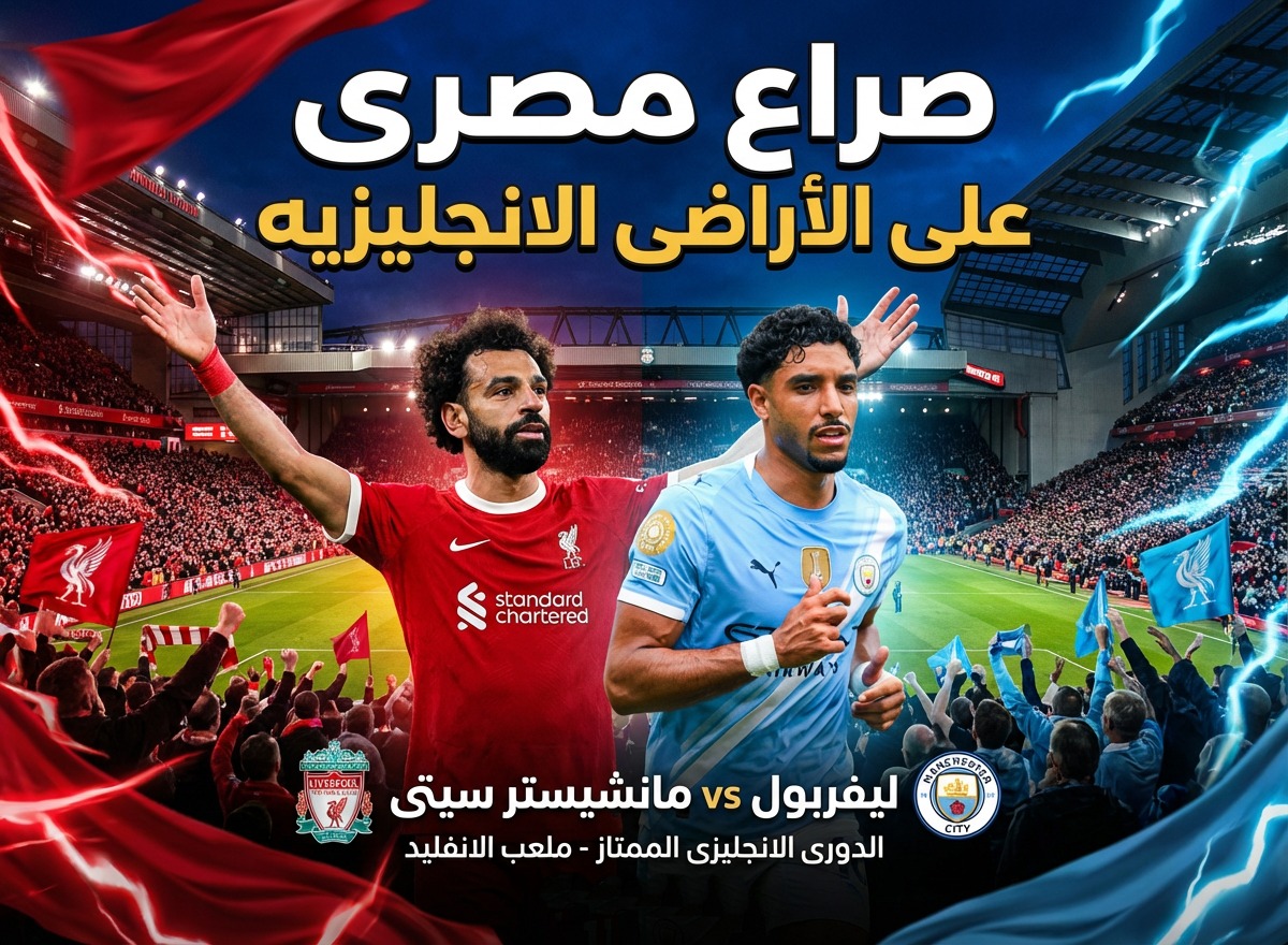 البث المباشر للمباراة النارية بين ليفربول ومان سيتى