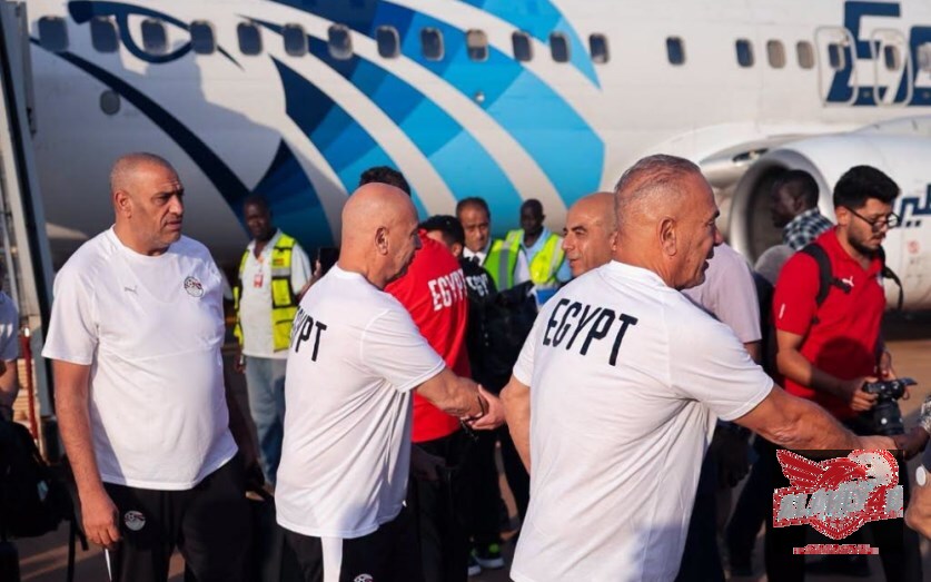 بعثة منتخب مصر تصل جوبا استعدادًا لمواجهة جنوب السودان