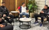 وزير الشباب والرياضة يستقبل بطل العالم مصطفى حسين بمطار القاهرة عقب تتويجه بذهبية المصارعة الرومانية